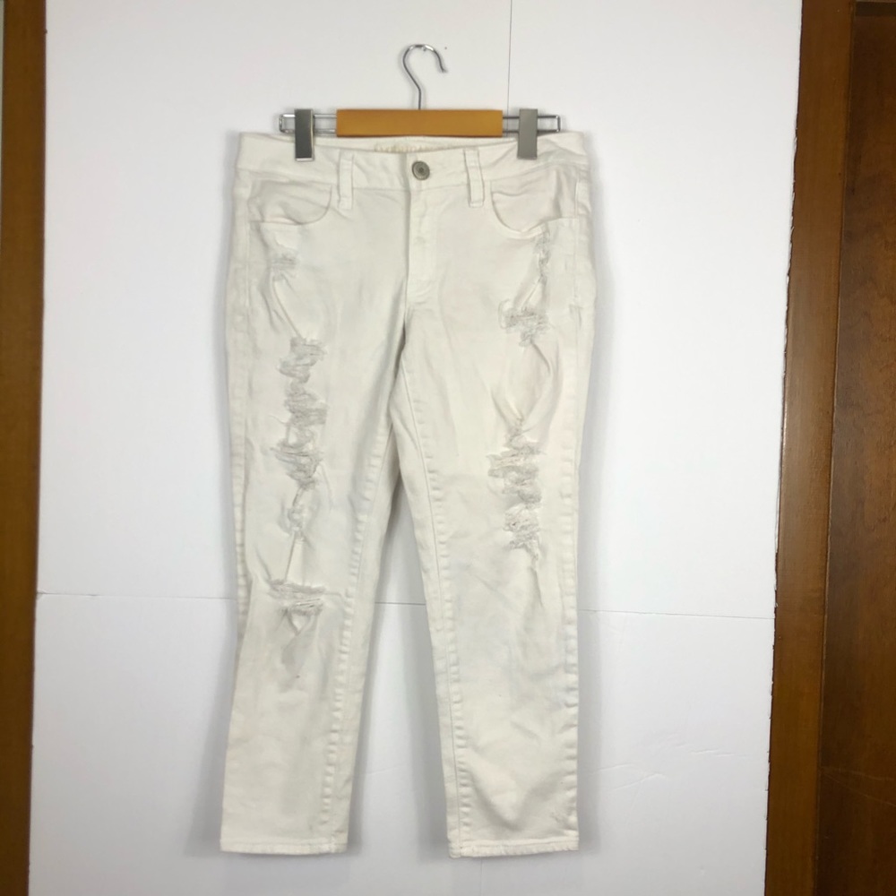 American Eagle‎ Super Stretch Distressed Crop Jegging Sz 6